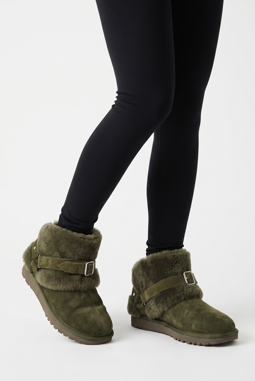 Burberry Shearling Foldover Boots