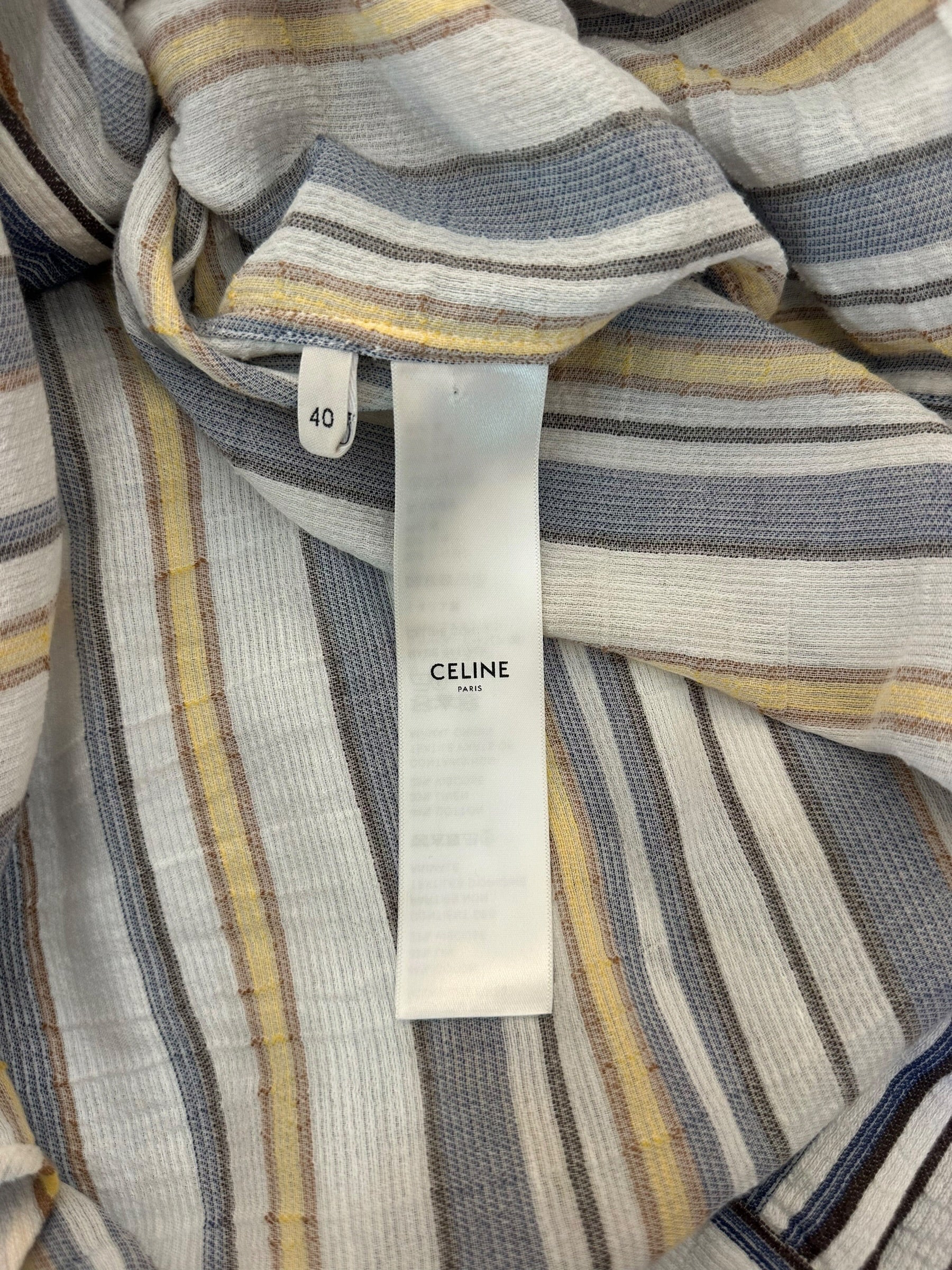Chemise en lin rayée Céline 