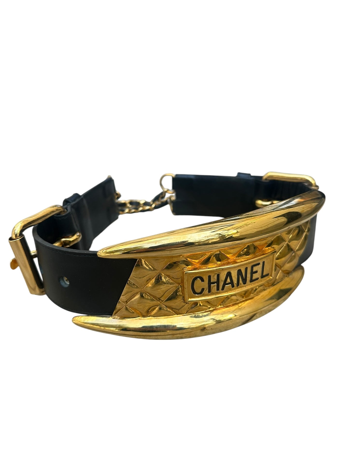 Chanel - Ceinture Gladiateur Dorée - Défilé 1991
