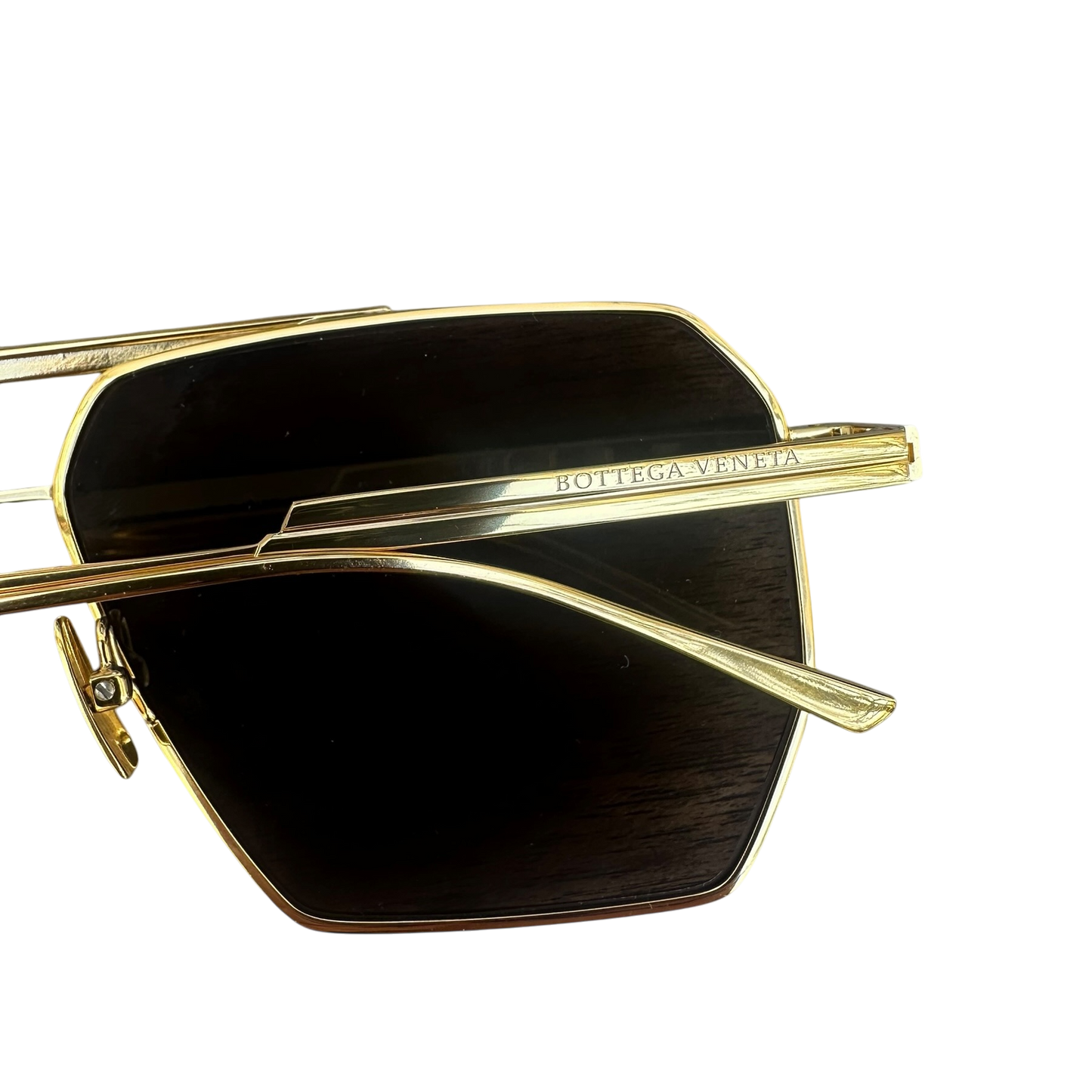 Bottega Veneta - Gold Aviator Sunglasses