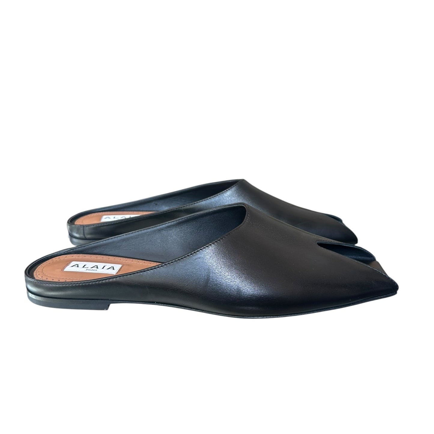 Alaïa - Mules noires à bout carré