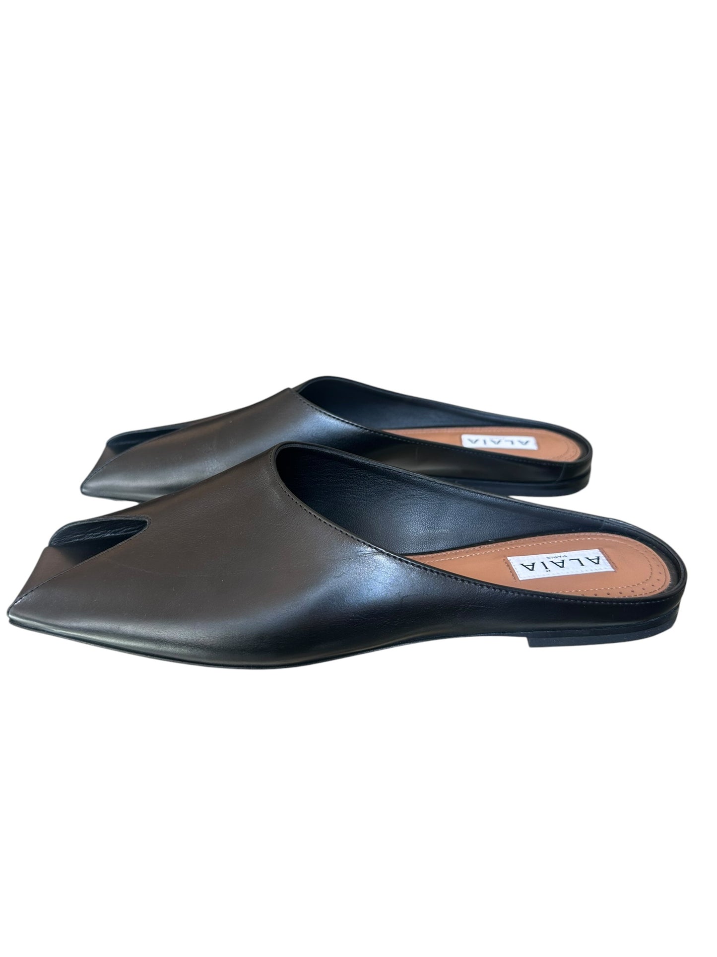 Alaïa - Mules noires à bout carré