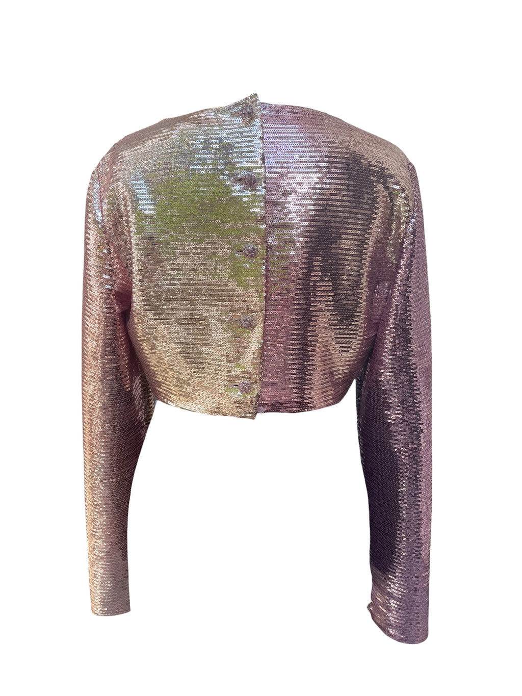 Haut court à sequins Chanel rose