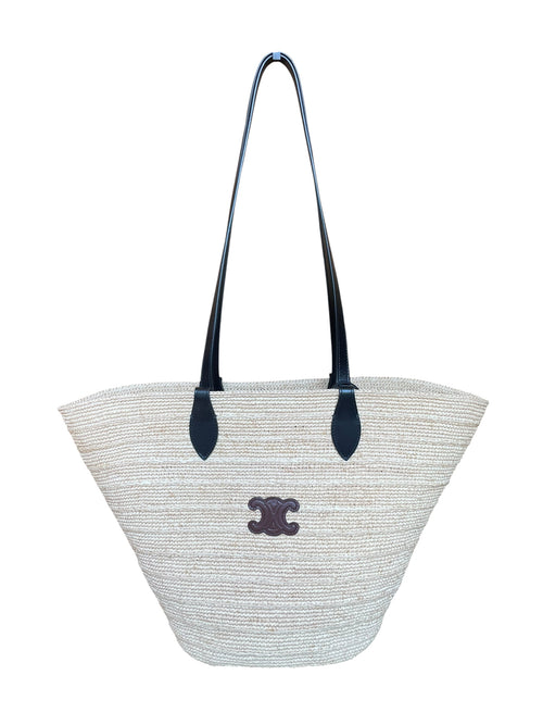 Sac cabas Celine en raphia, grand modèle