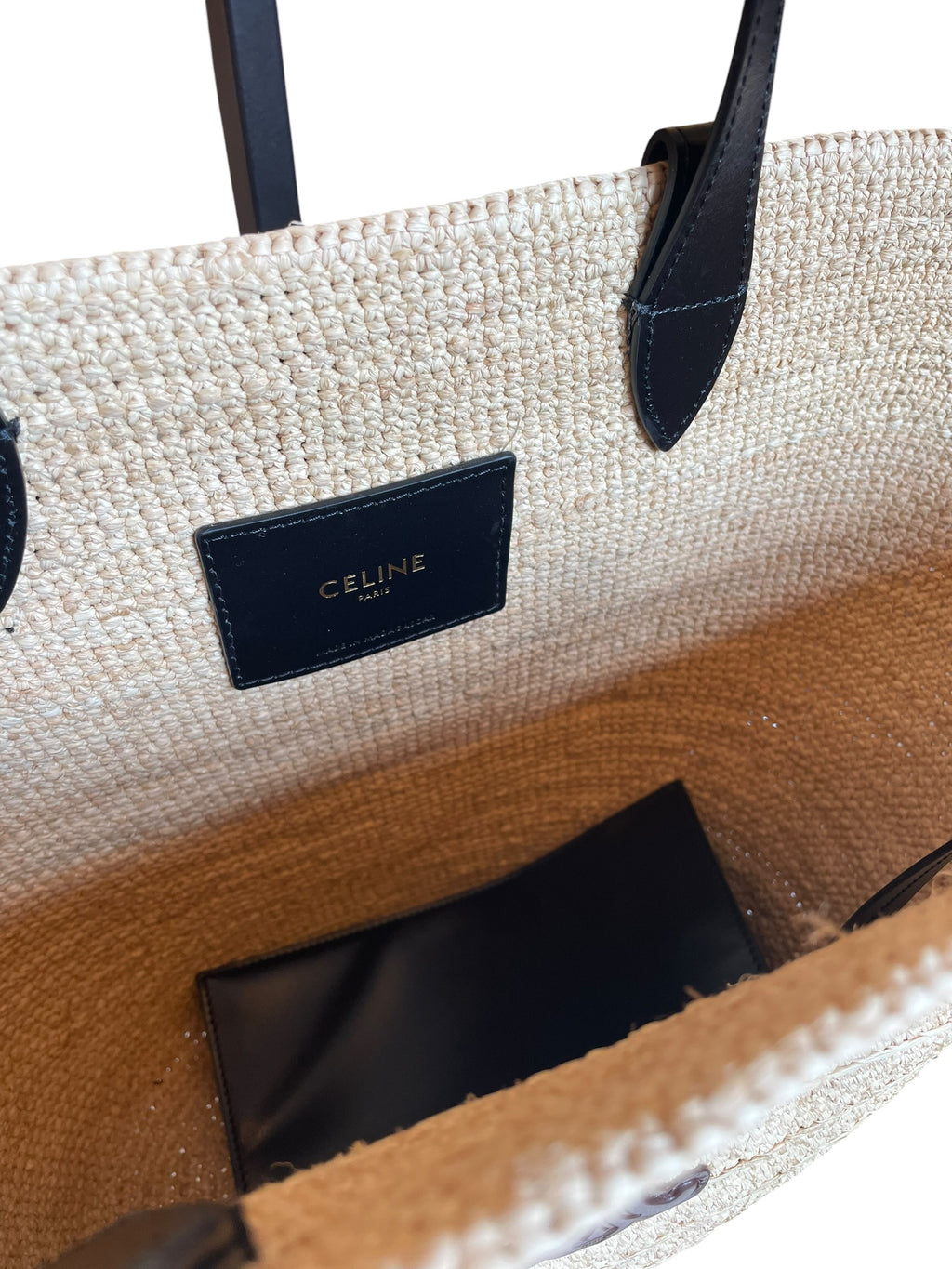 Sac cabas Celine en raphia, grand modèle