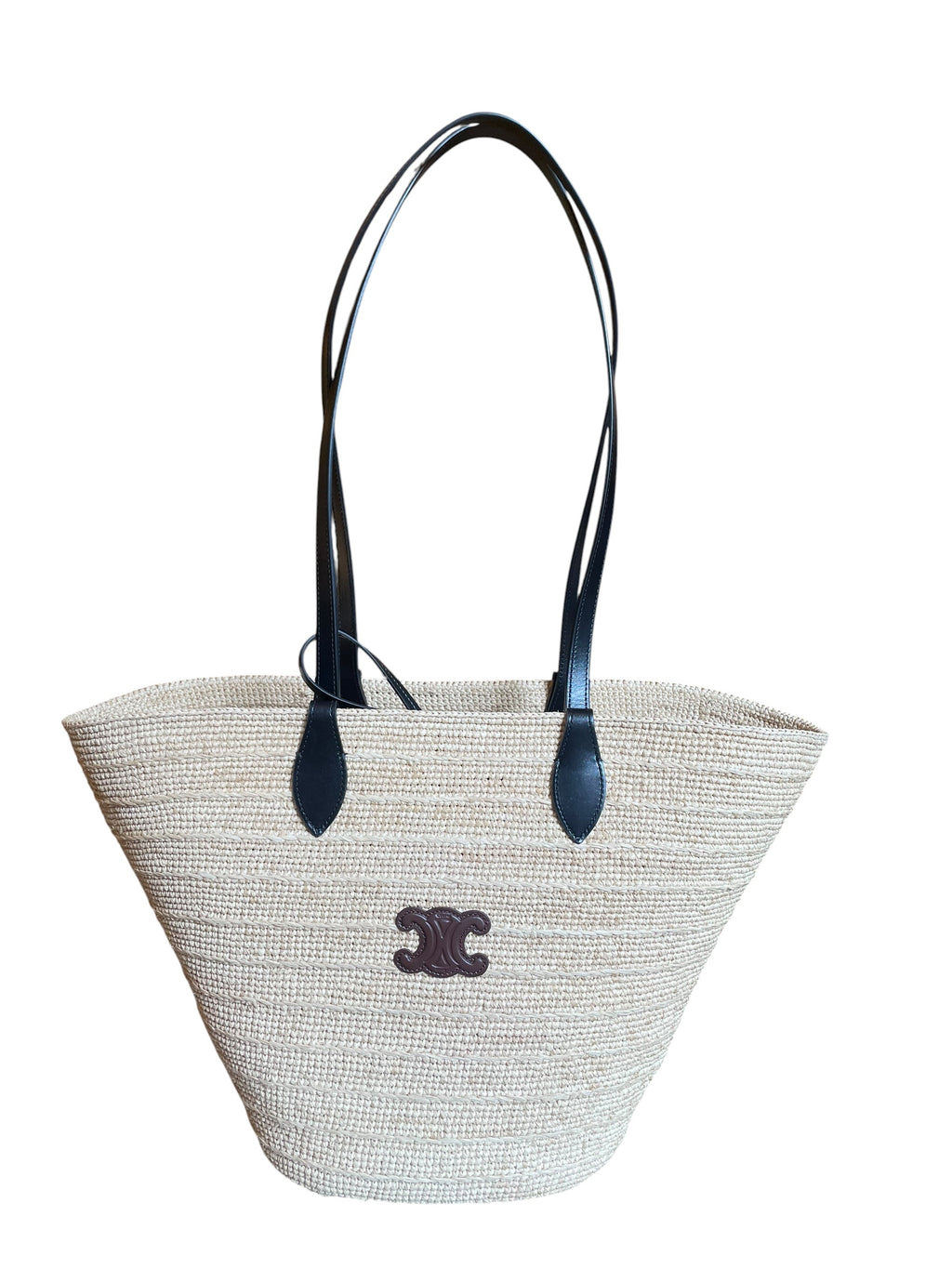 Sac cabas Celine en raphia, grand modèle