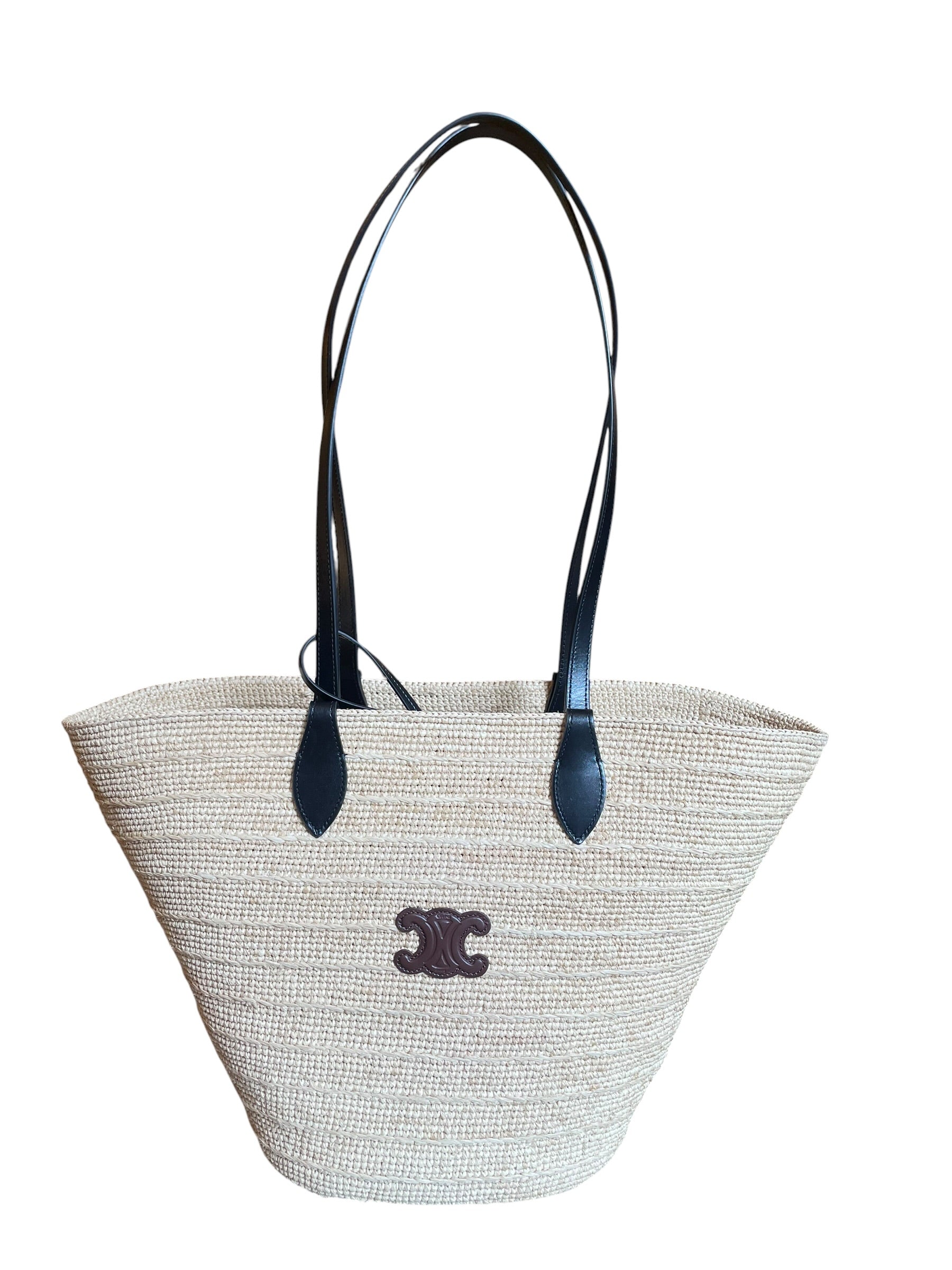 Sac cabas Celine en raphia, grand modèle