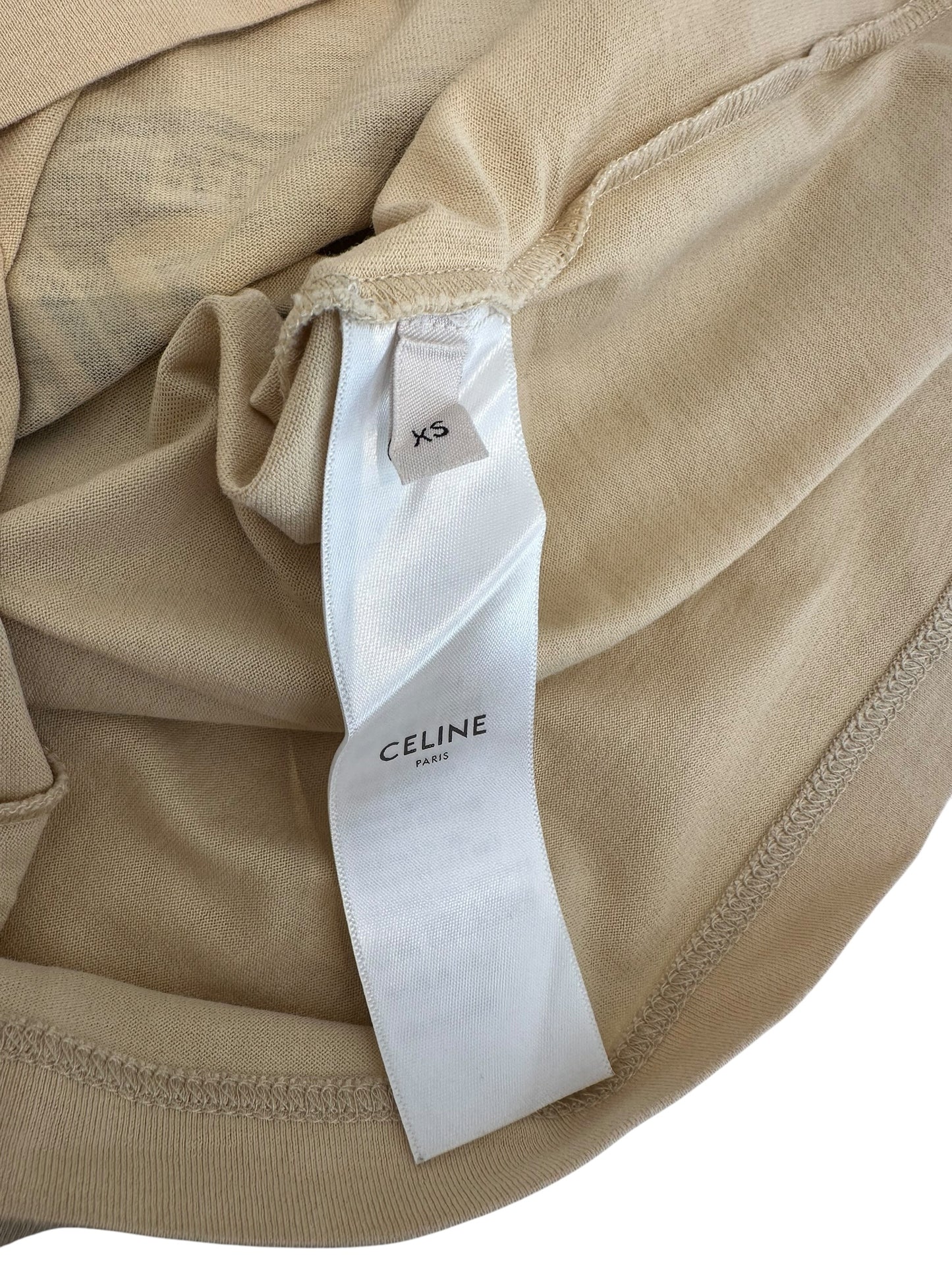Celine - T-shirt Court Beige