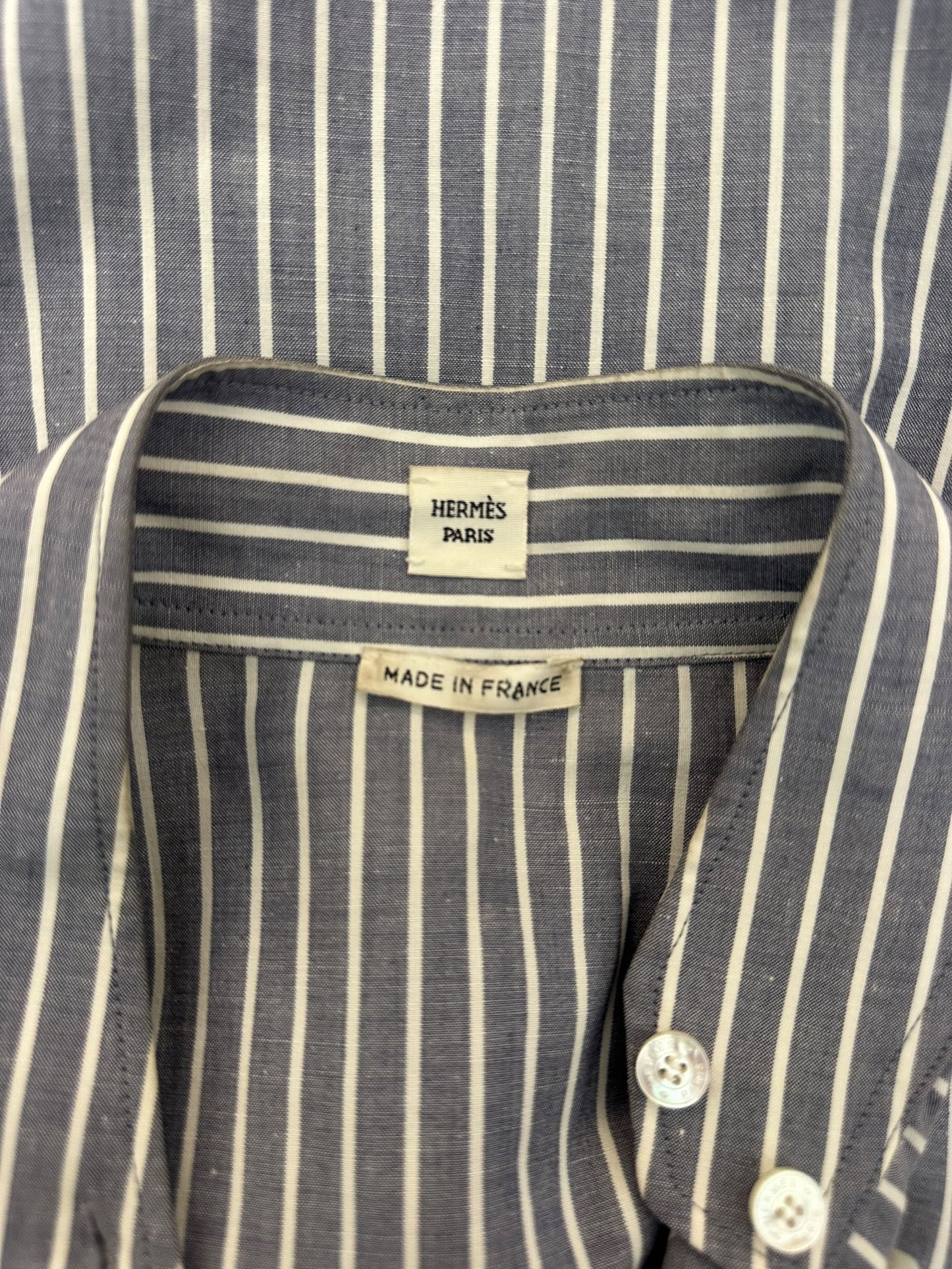 Hermès Striped Shirt Dress