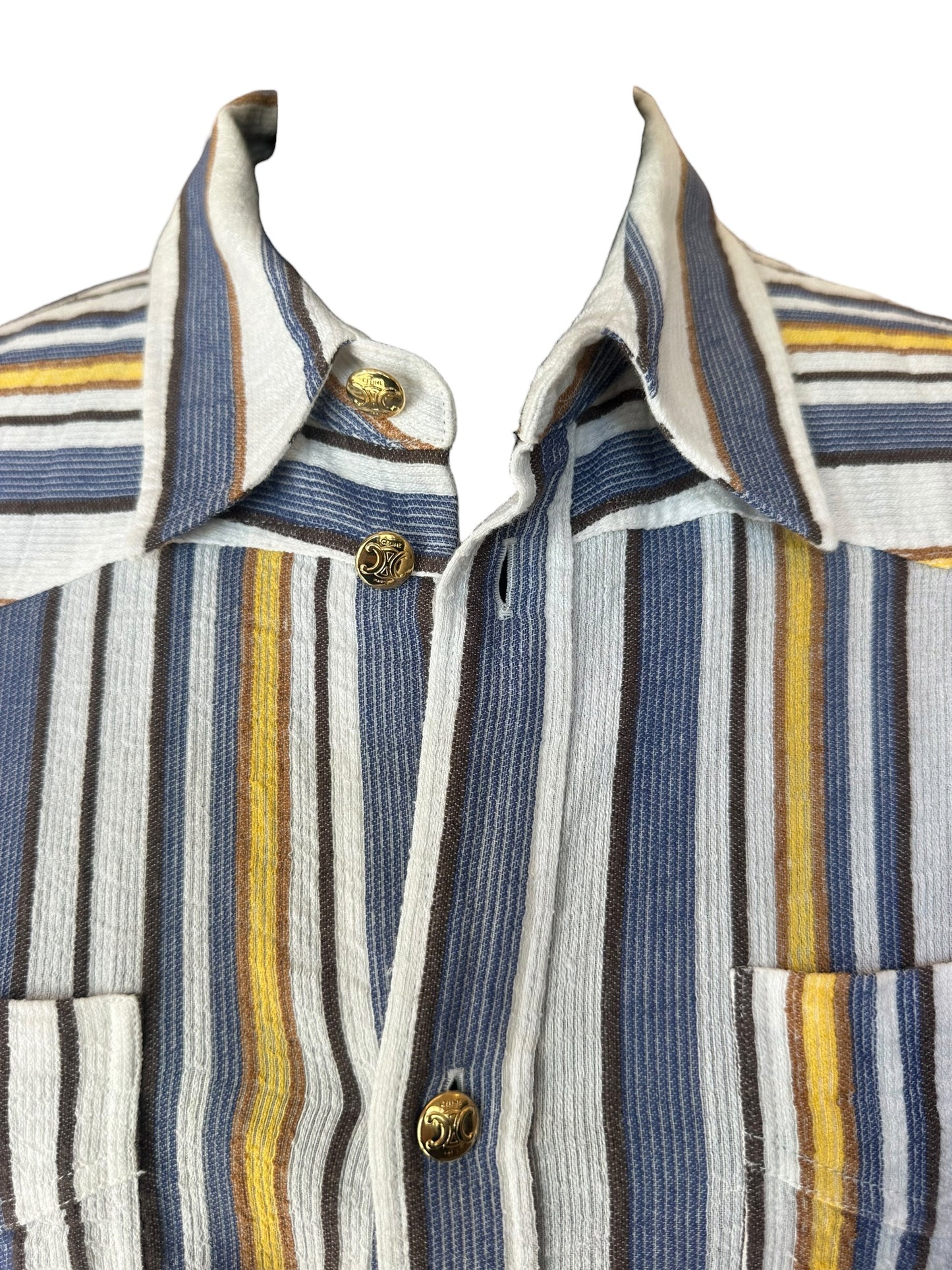 Celine Linen Striped Shirt