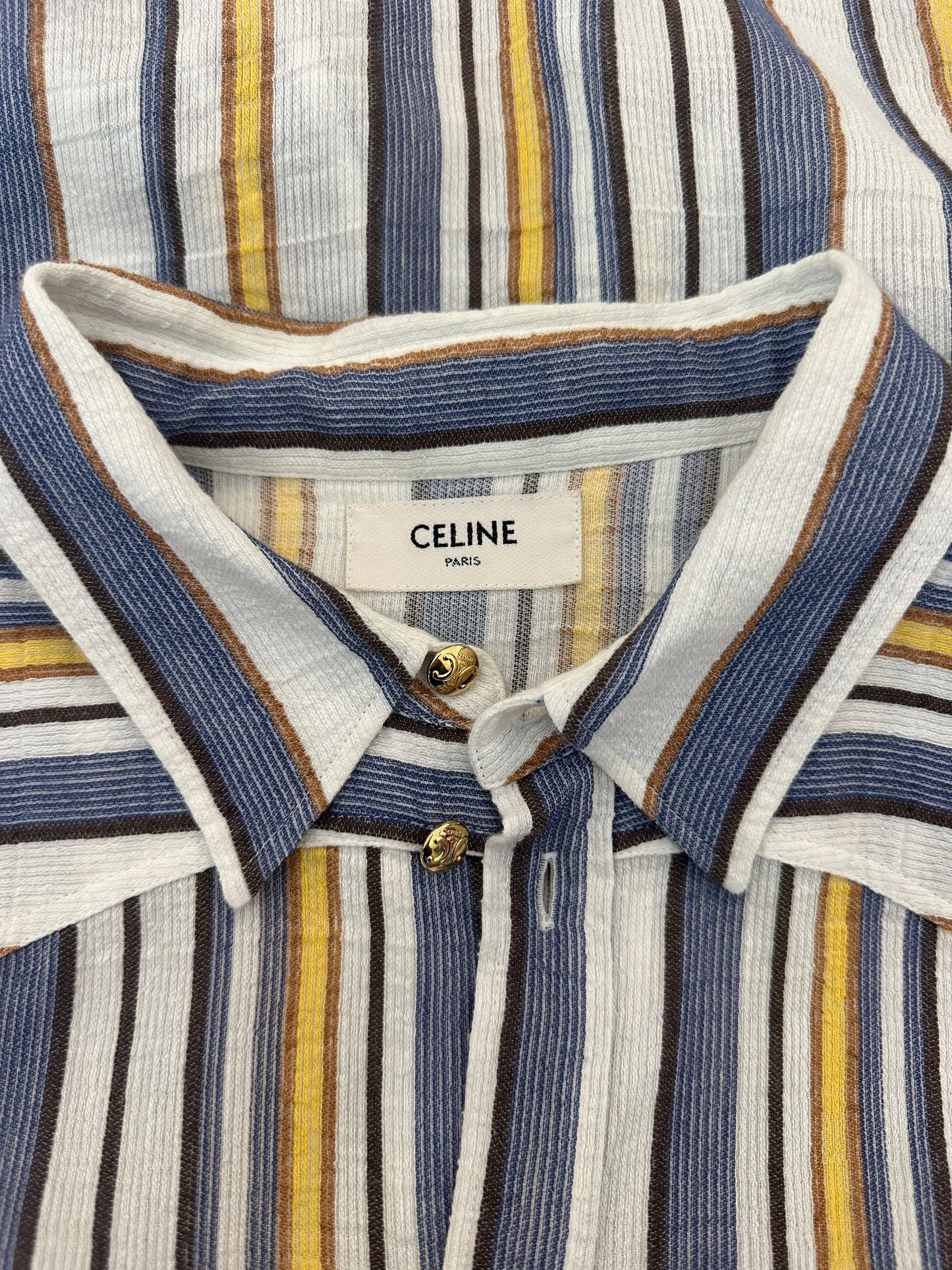 Celine Linen Striped Shirt
