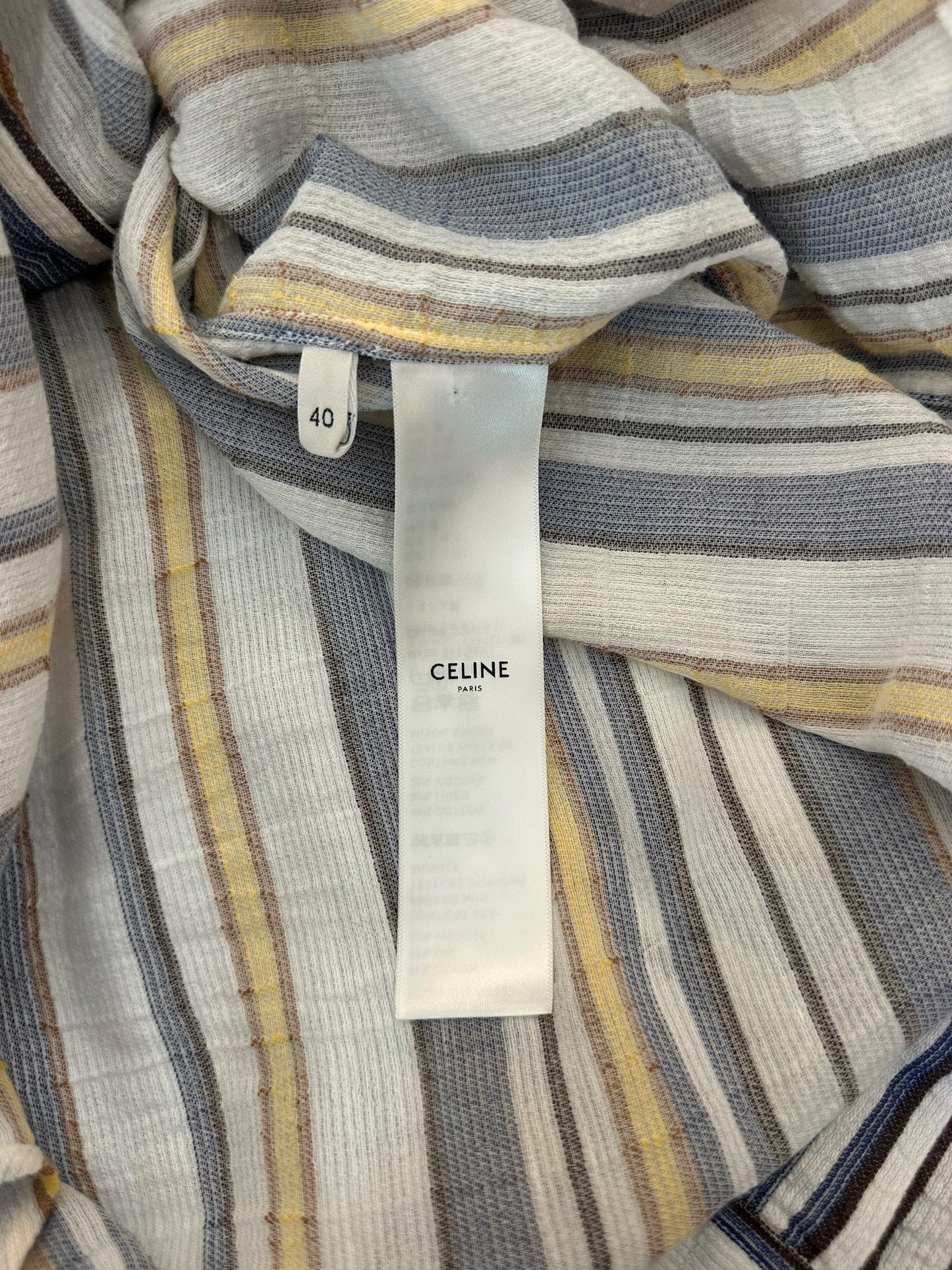 Celine Linen Striped Shirt