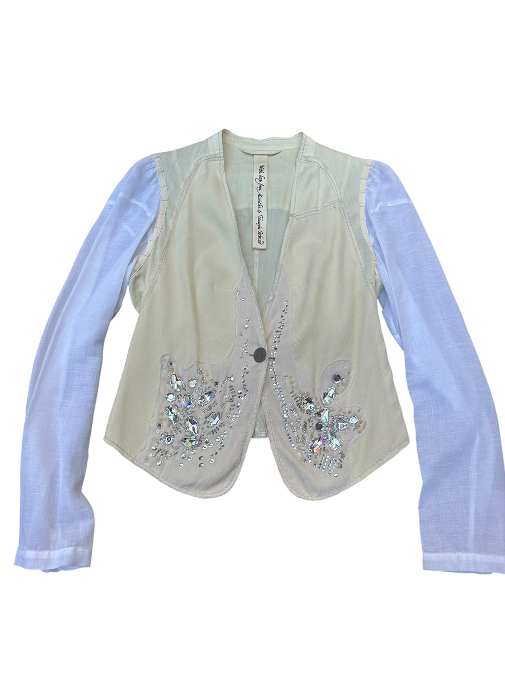 Marithé + François Girbaud La Grande Ligne Embellished Lightweight Jacket