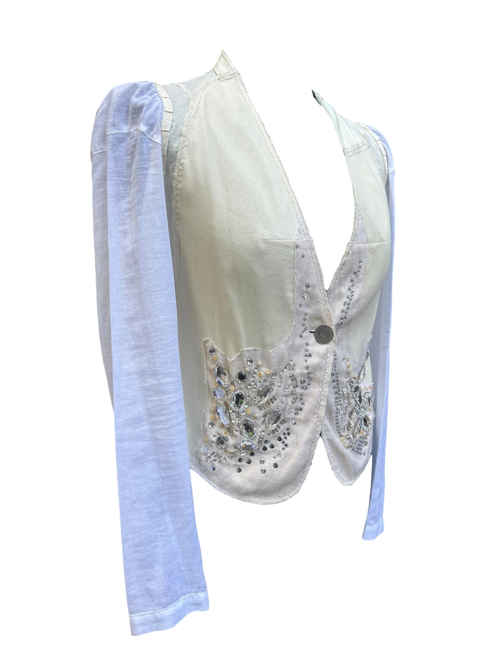 Marithé + François Girbaud La Grande Ligne Embellished Lightweight Jacket