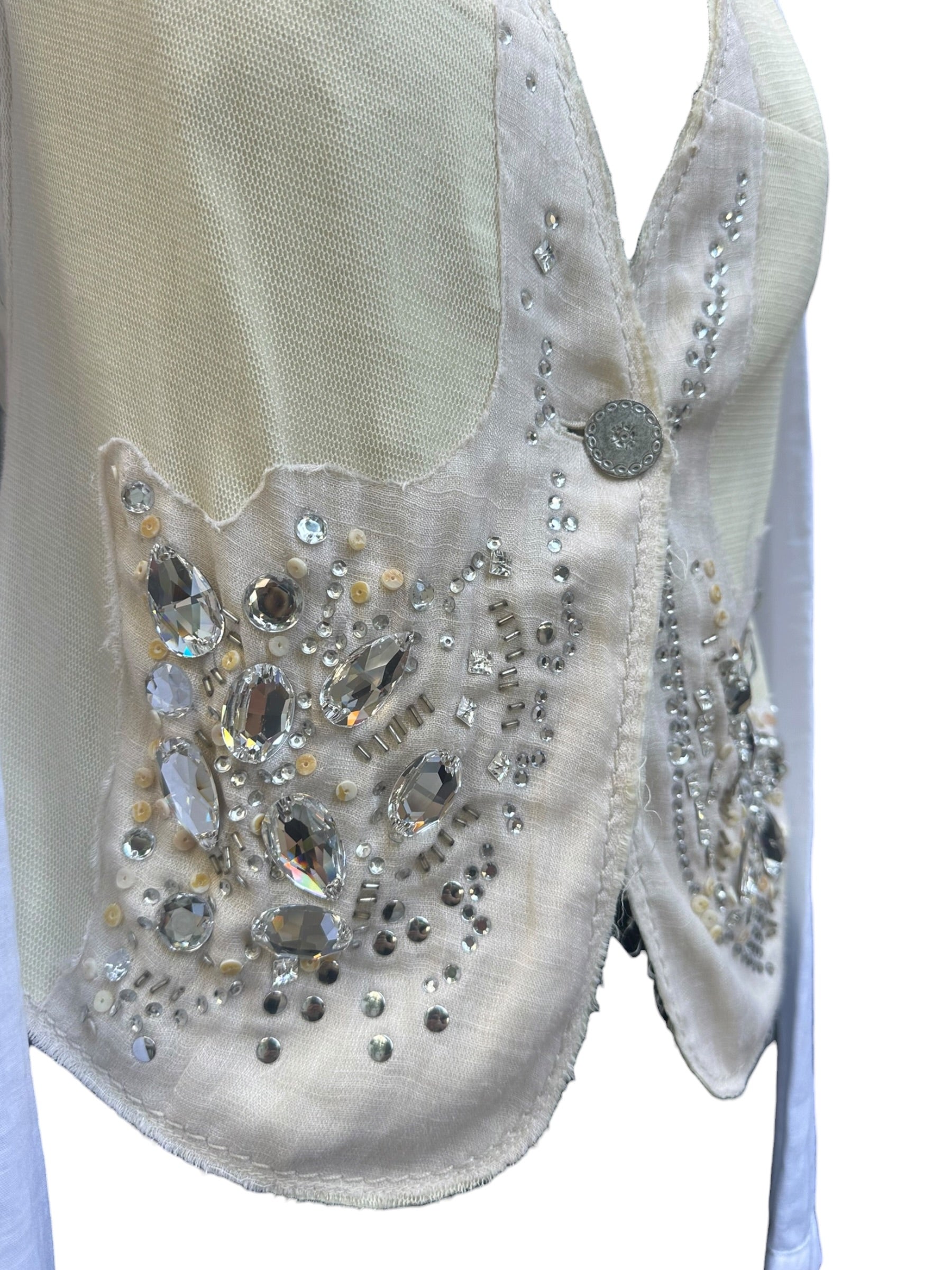 Marithé + François Girbaud La Grande Ligne Embellished Lightweight Jacket