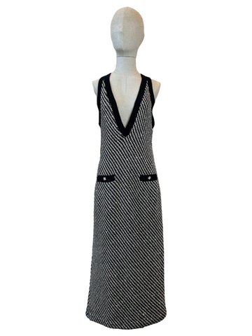 Chanel cashmere and sequin dress