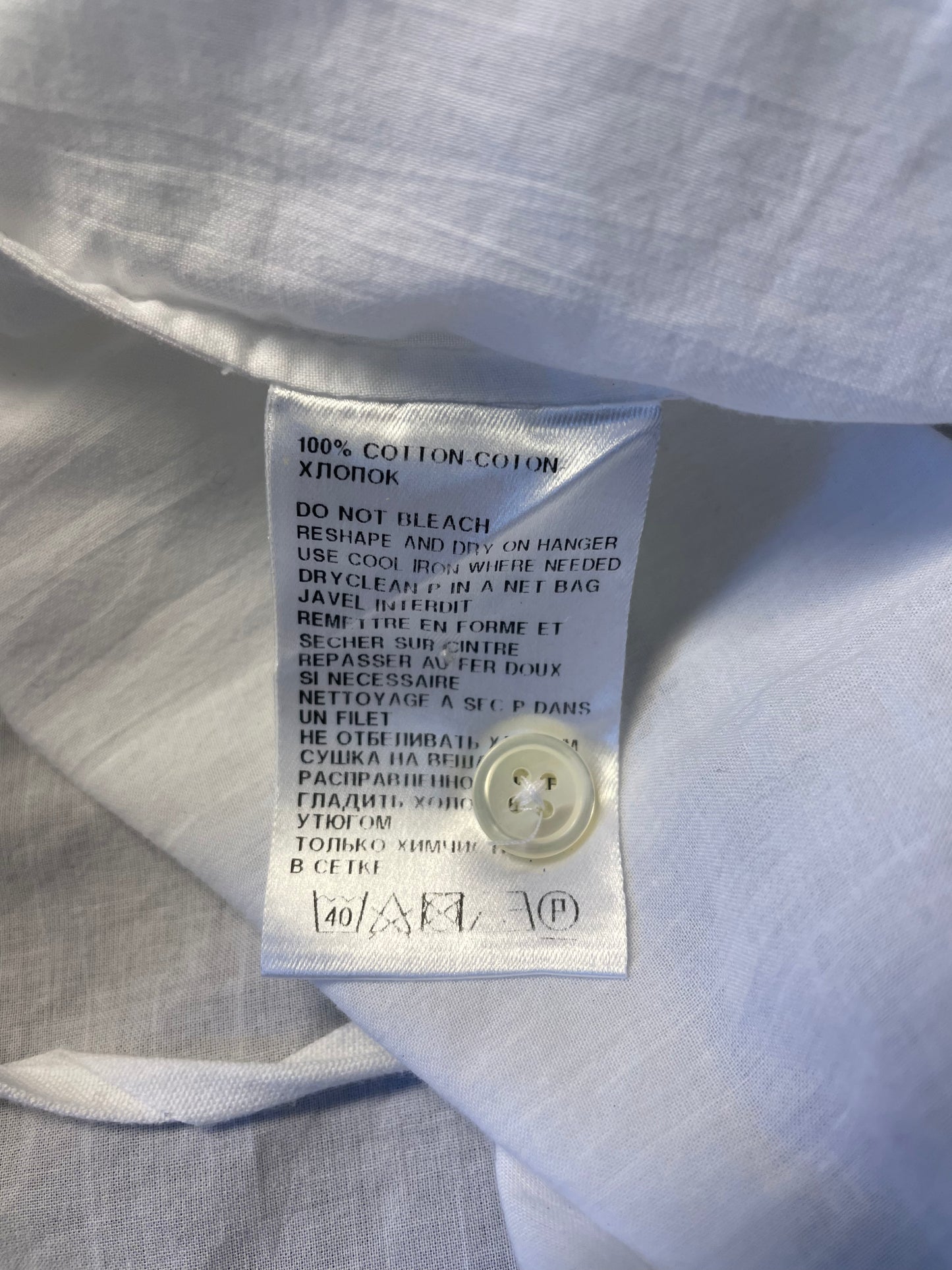 Ann Demeulemeester White Shirt – Adjustable Ties