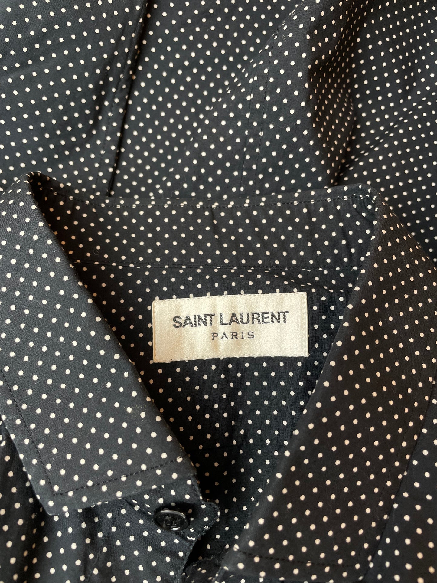 Chemise à pois Saint Laurent