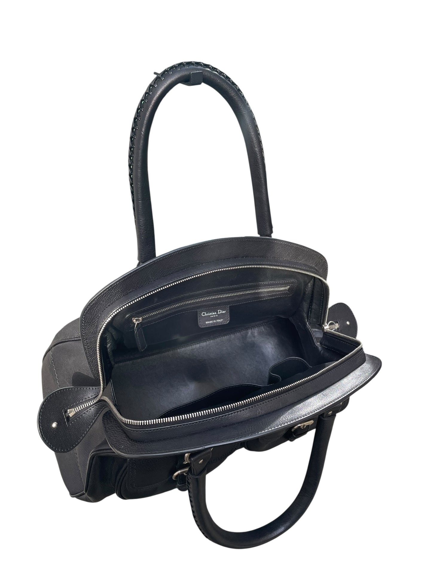 DIOR MY DIOR BLACK LEATHER HAND BAG