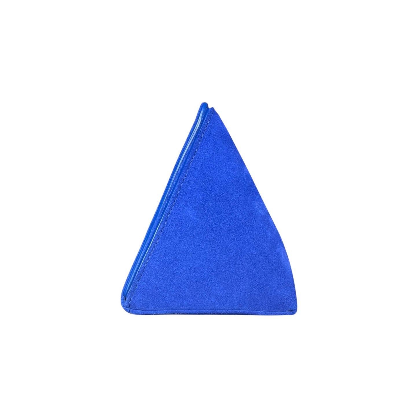 The Attico - Pochette en daim bleu