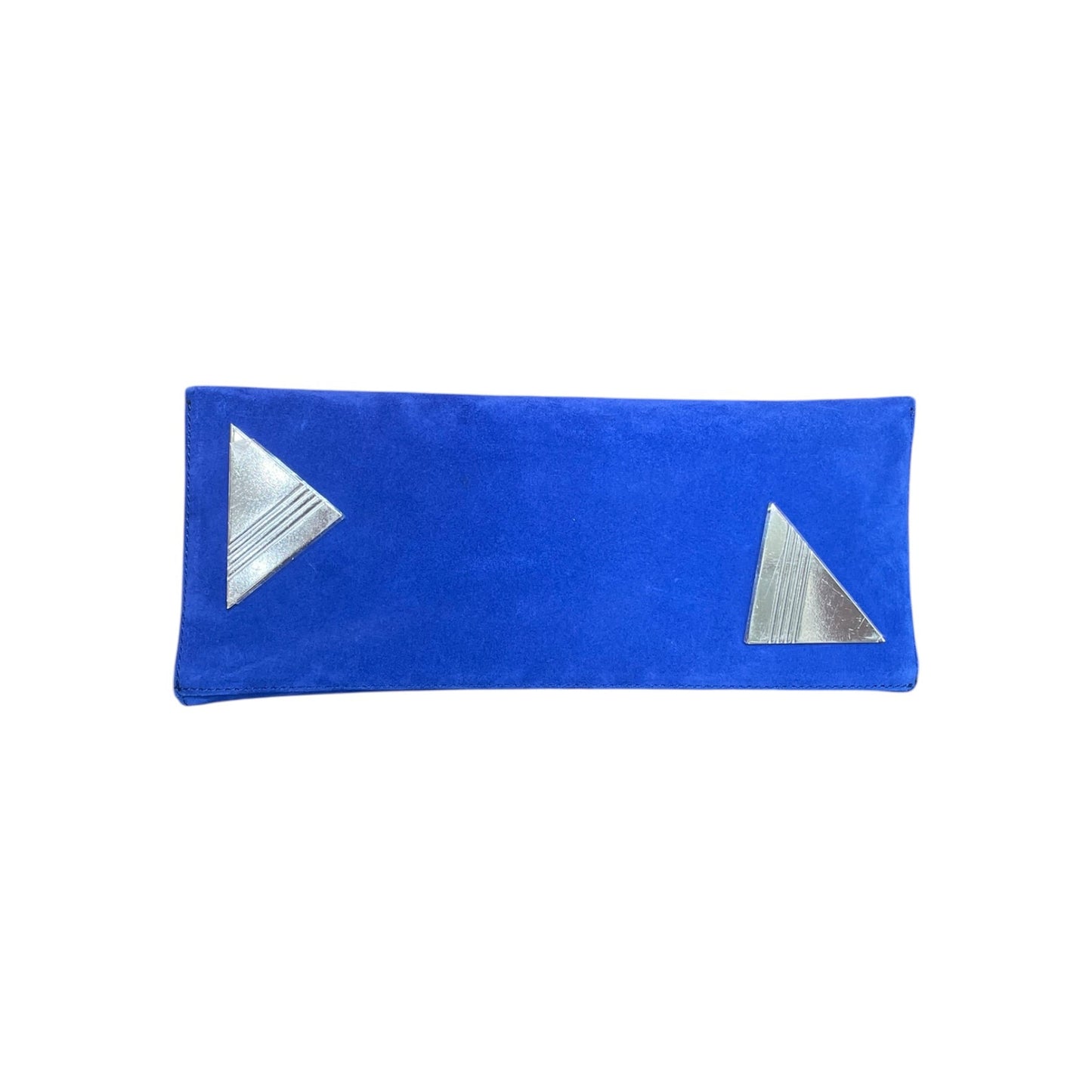 The Attico - Pochette en daim bleu