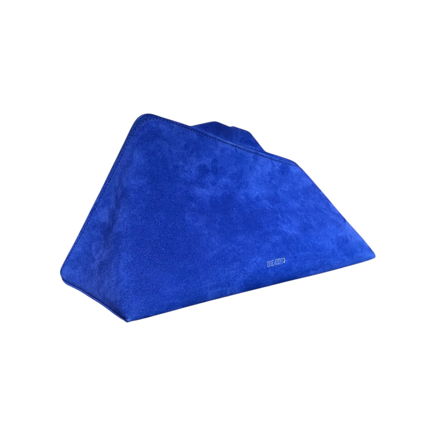 The Attico - Pochette en daim bleu