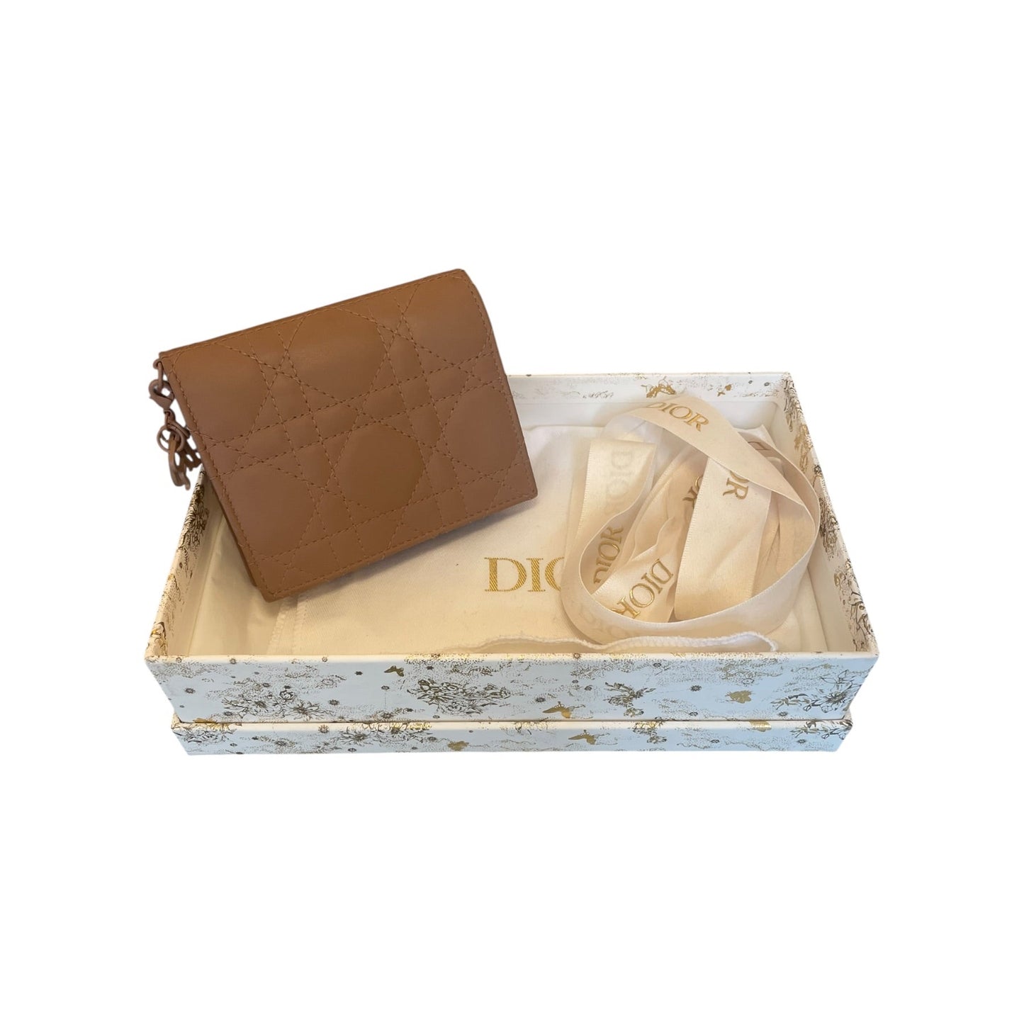 Dior - Nude Matte Leather Wallet with Original Box