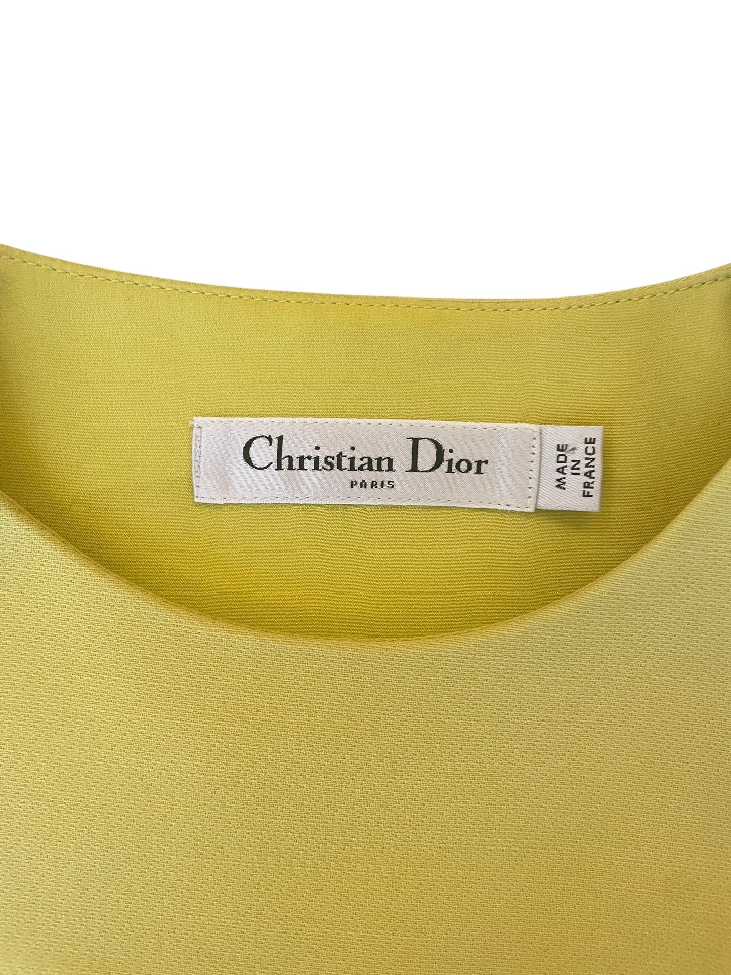 Dior - Robe Jaune Sans Manches