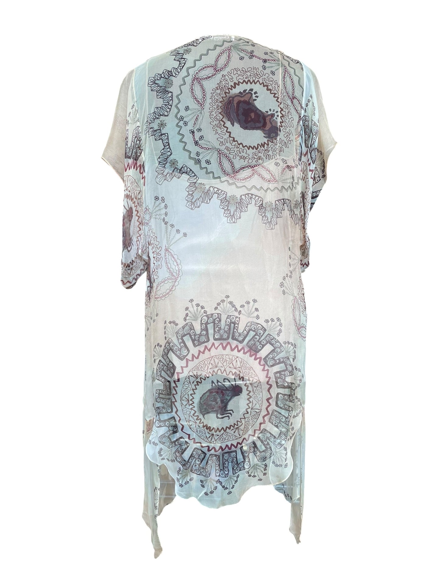 Dior - Printed Dress with Fringe Details