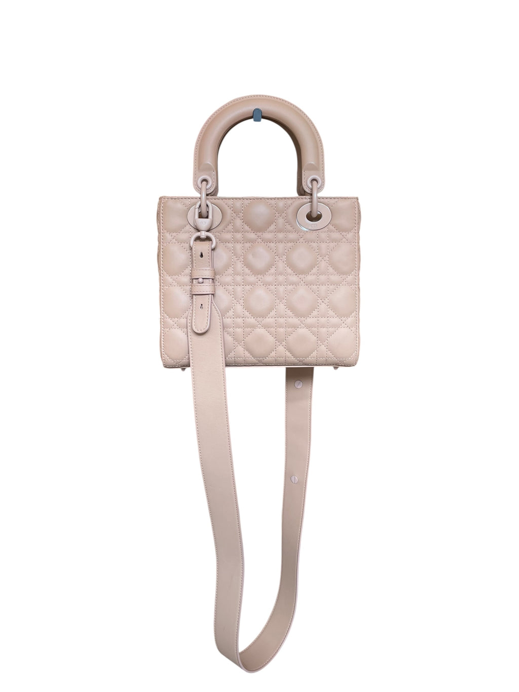 Dior - Sac Lady Dior en cuir mat beige nude