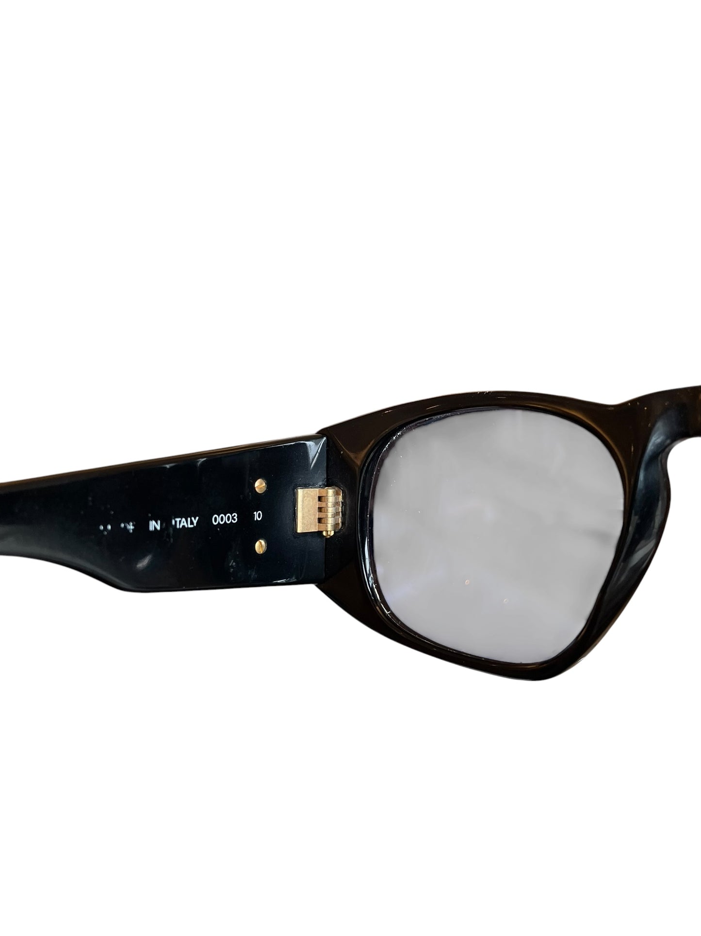 Chanel - Lunettes de soleil oversize matelassées noires