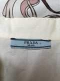 Chemise fleurie à manches courtes Prada