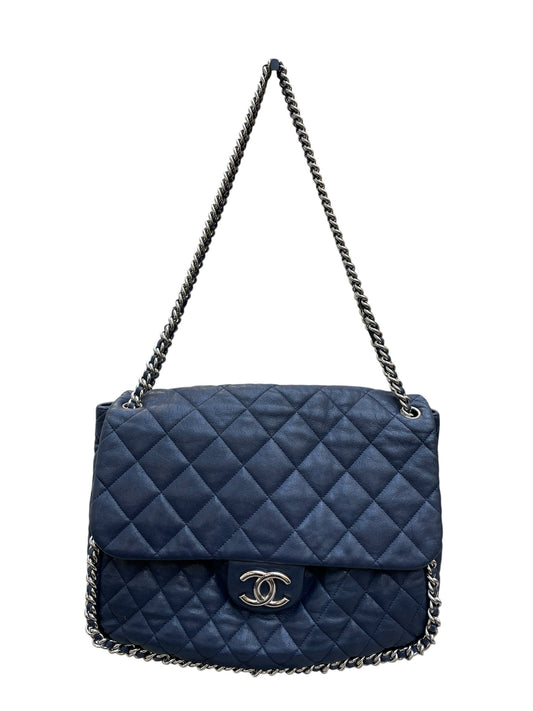 Chanel - Navy Quilted Leather Shoulder Bag