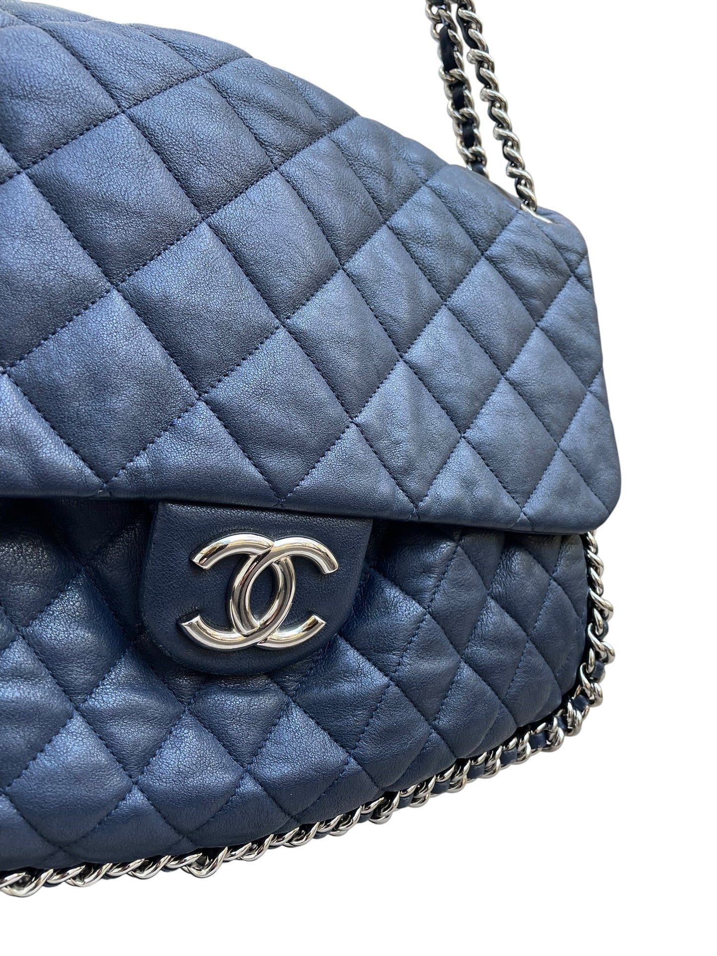 Chanel - Navy Quilted Leather Shoulder Bag
