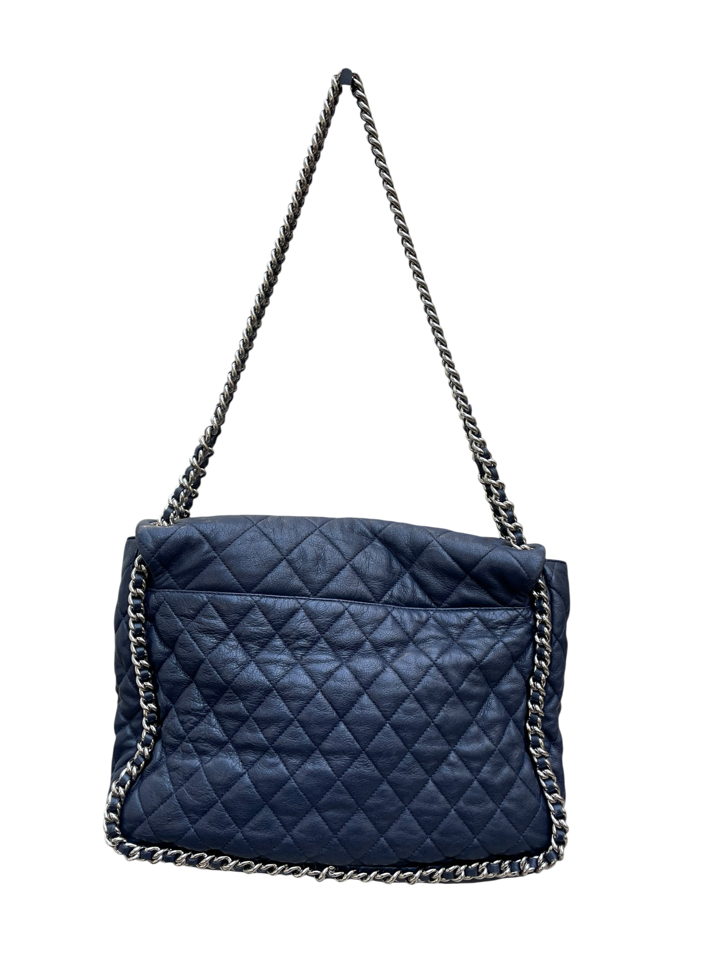 Chanel - Navy Quilted Leather Shoulder Bag
