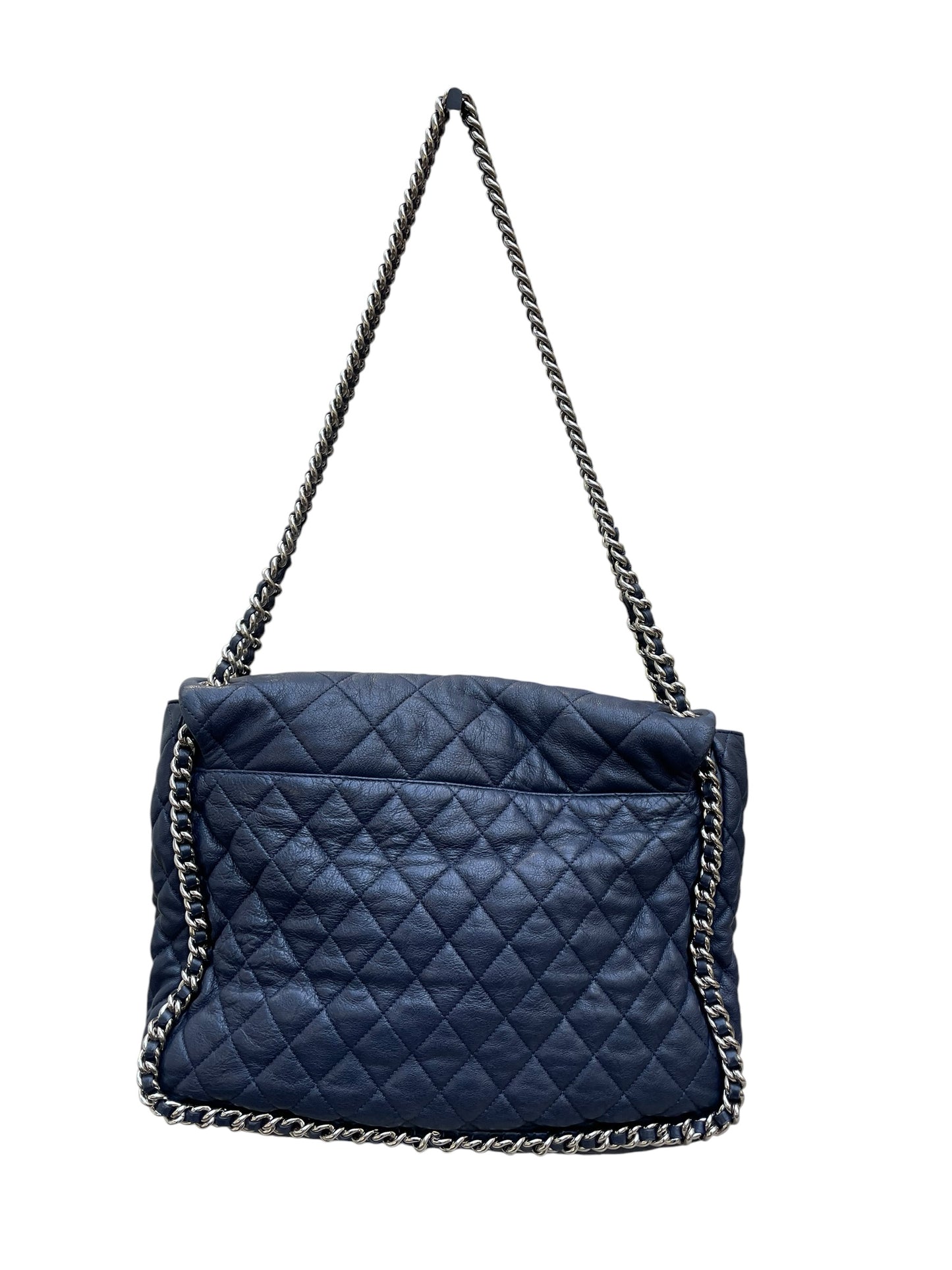 Chanel - Navy Quilted Leather Shoulder Bag