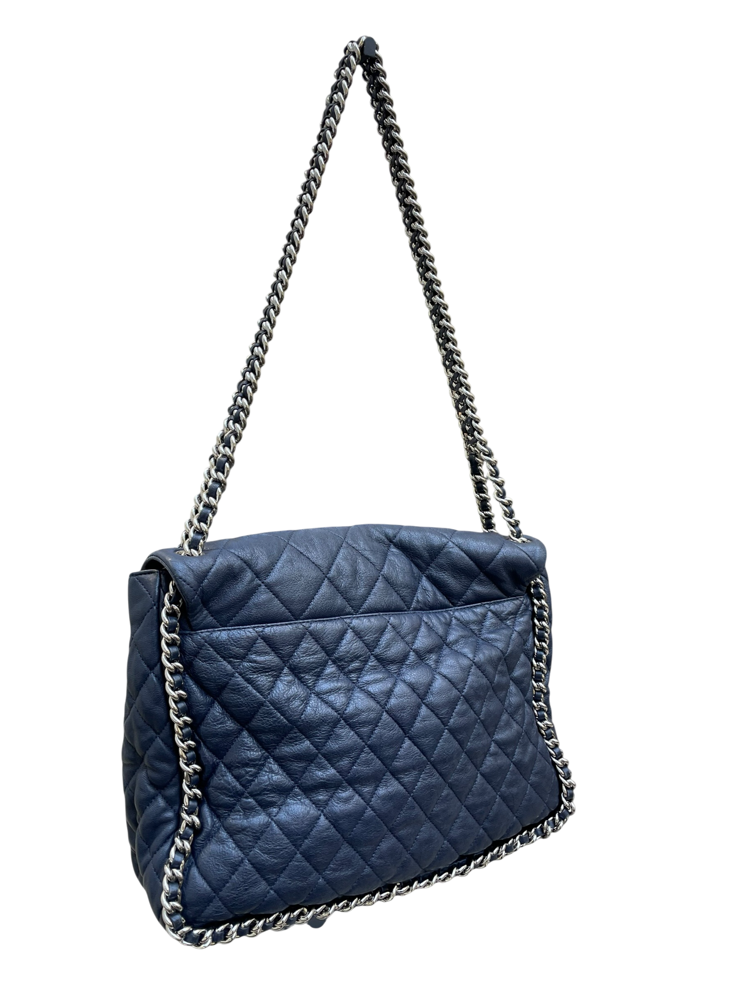 Chanel - Navy Quilted Leather Shoulder Bag
