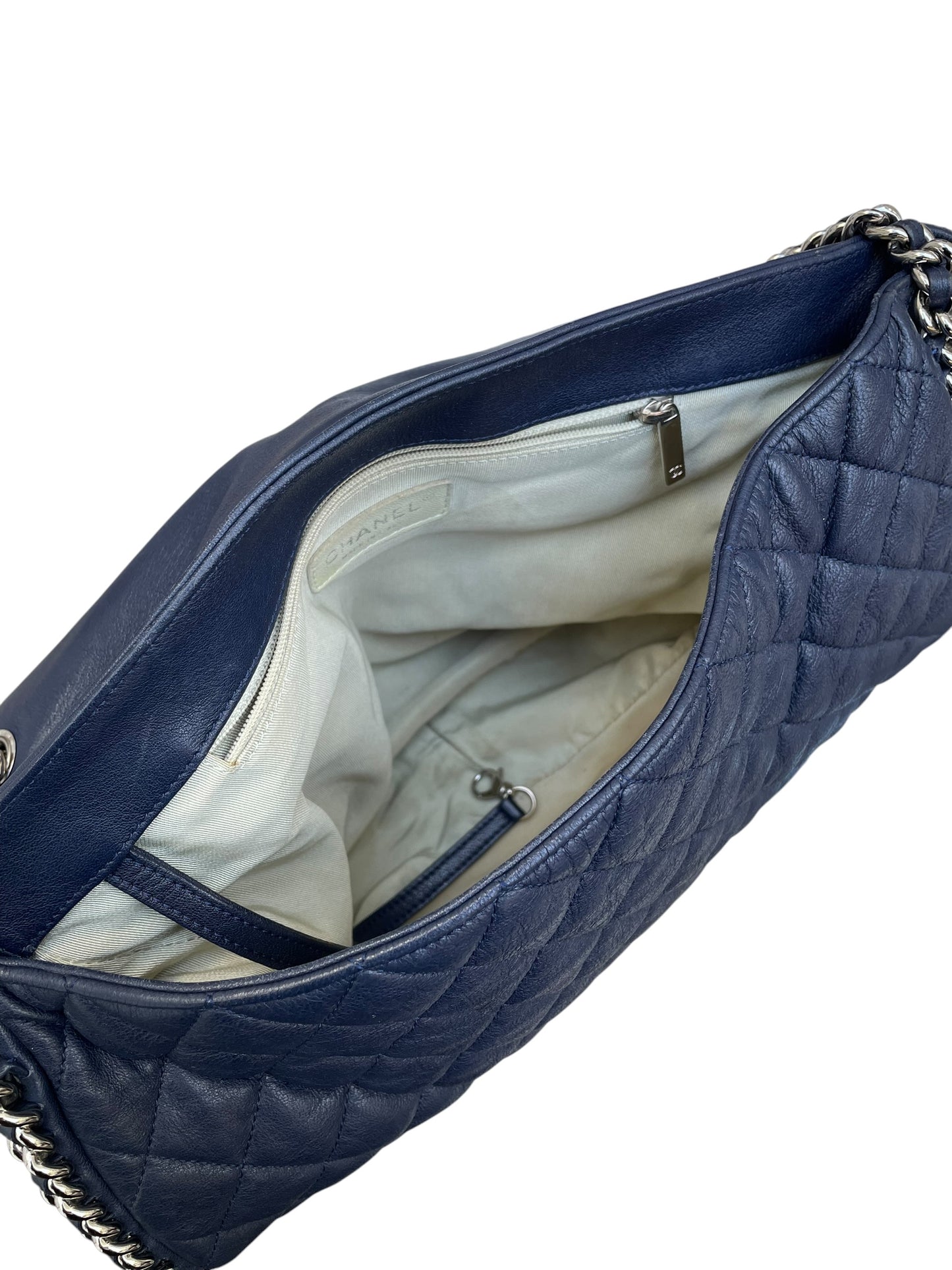 Chanel - Navy Quilted Leather Shoulder Bag