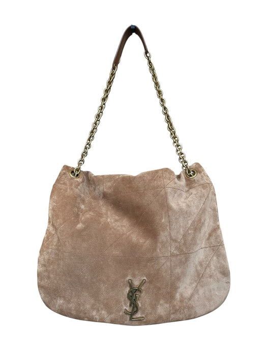 YVES SAINT LAURENT JAMIE 4.3 CAMEL SUEDE BAG