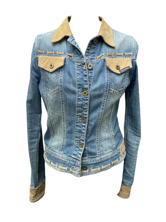 Dolce and Gabbana - Denim and Suede Western Jacket (2000s)