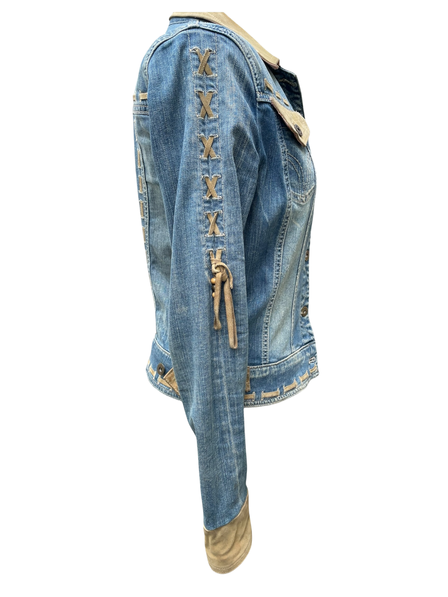 Dolce and Gabbana - Denim and Suede Western Jacket (2000s)