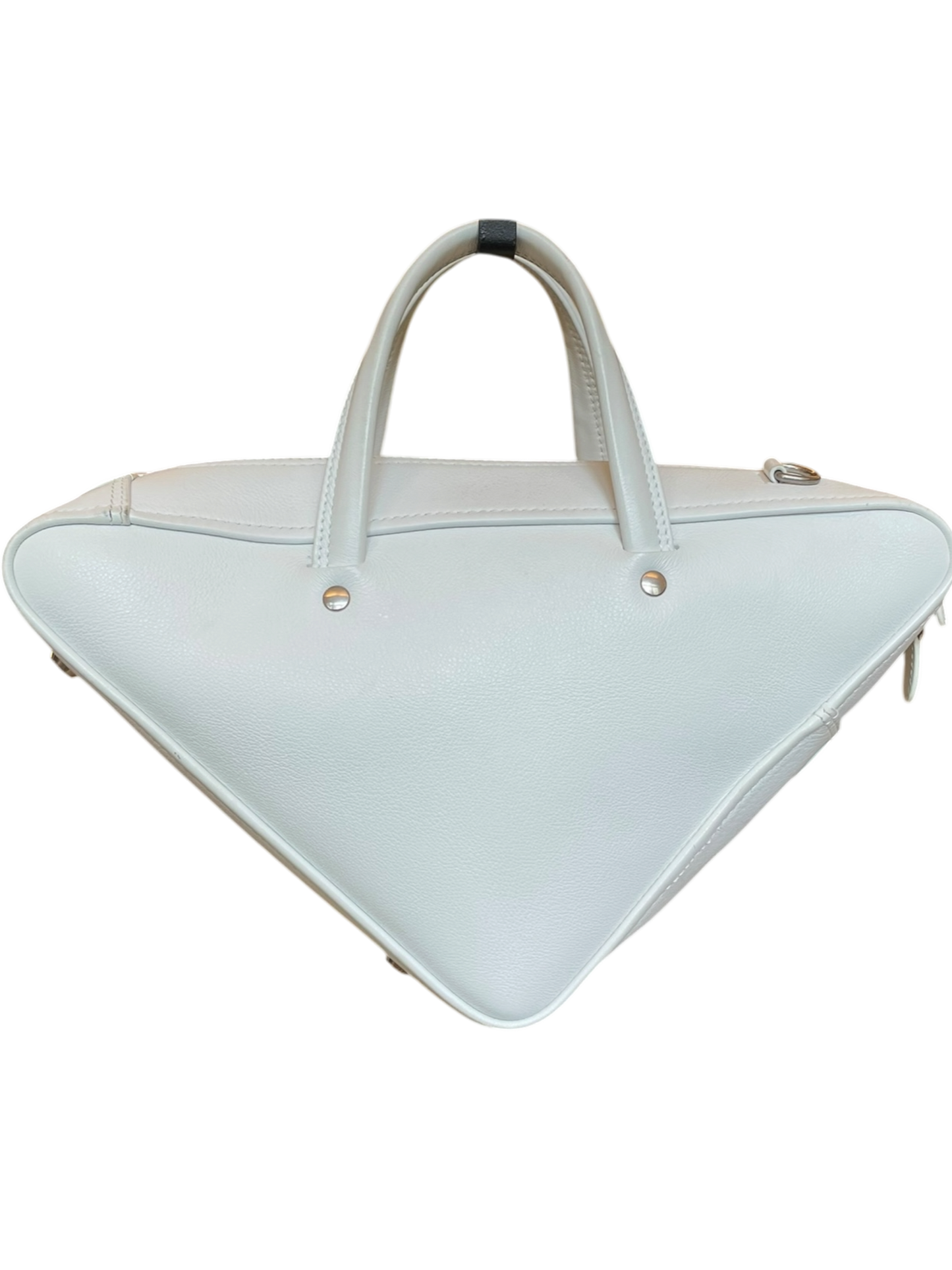 Balenciaga Triangle Bag – White Leather