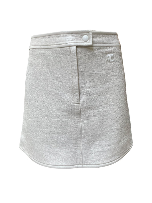 Courrèges vinyl miniskirt