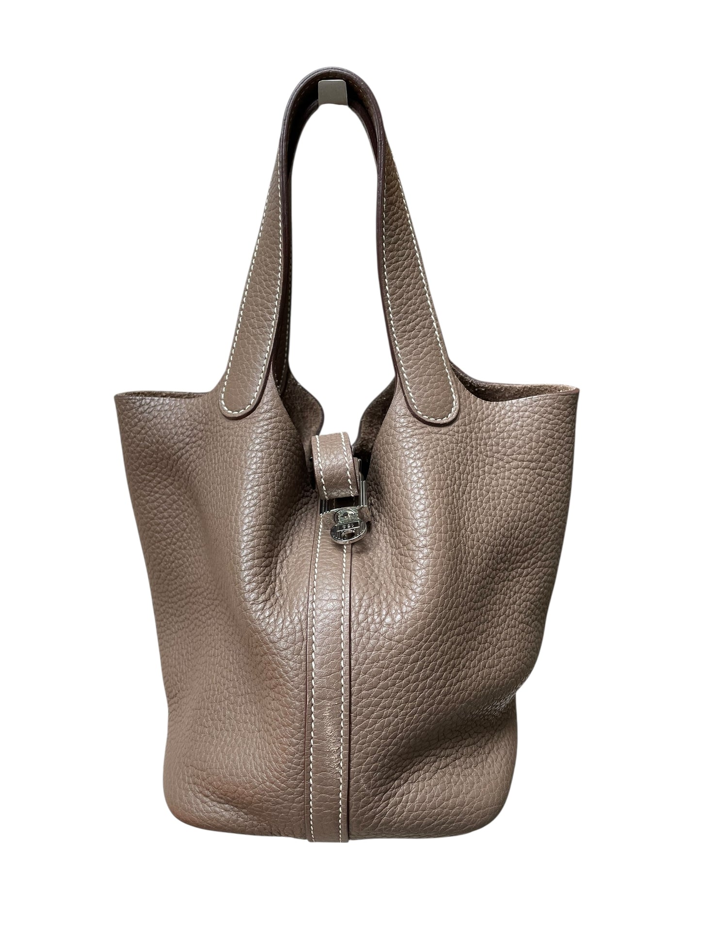 Hermes Sac Picotin 18 Etoupe Taurillon Clemence