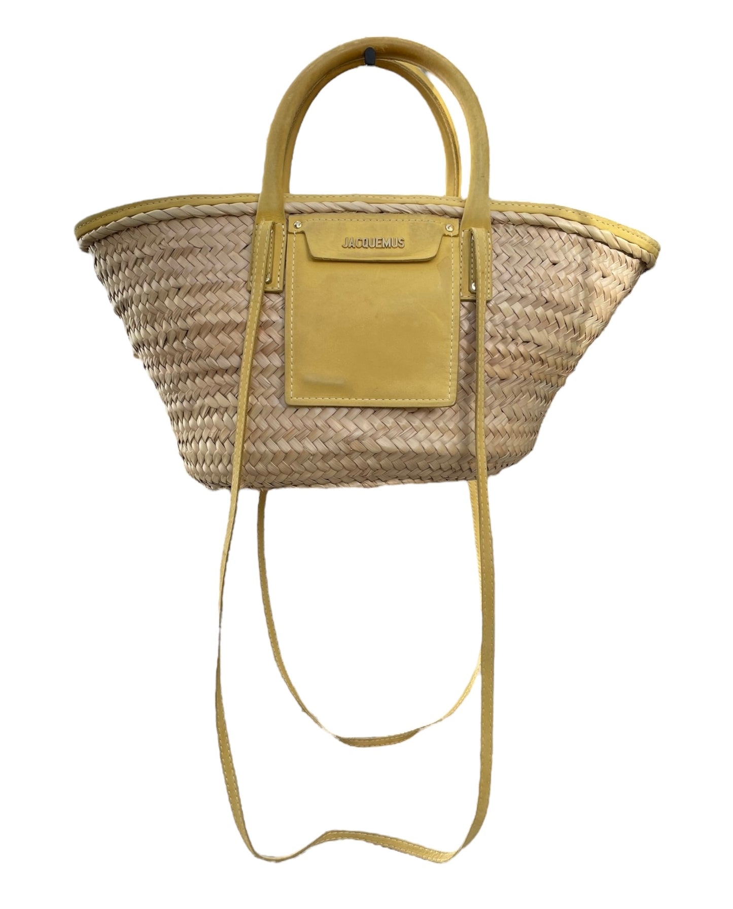Sac panier jaune Jacquemus