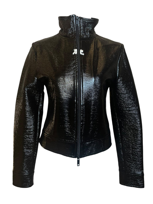 Courrèges Vinyl Jacket – Black