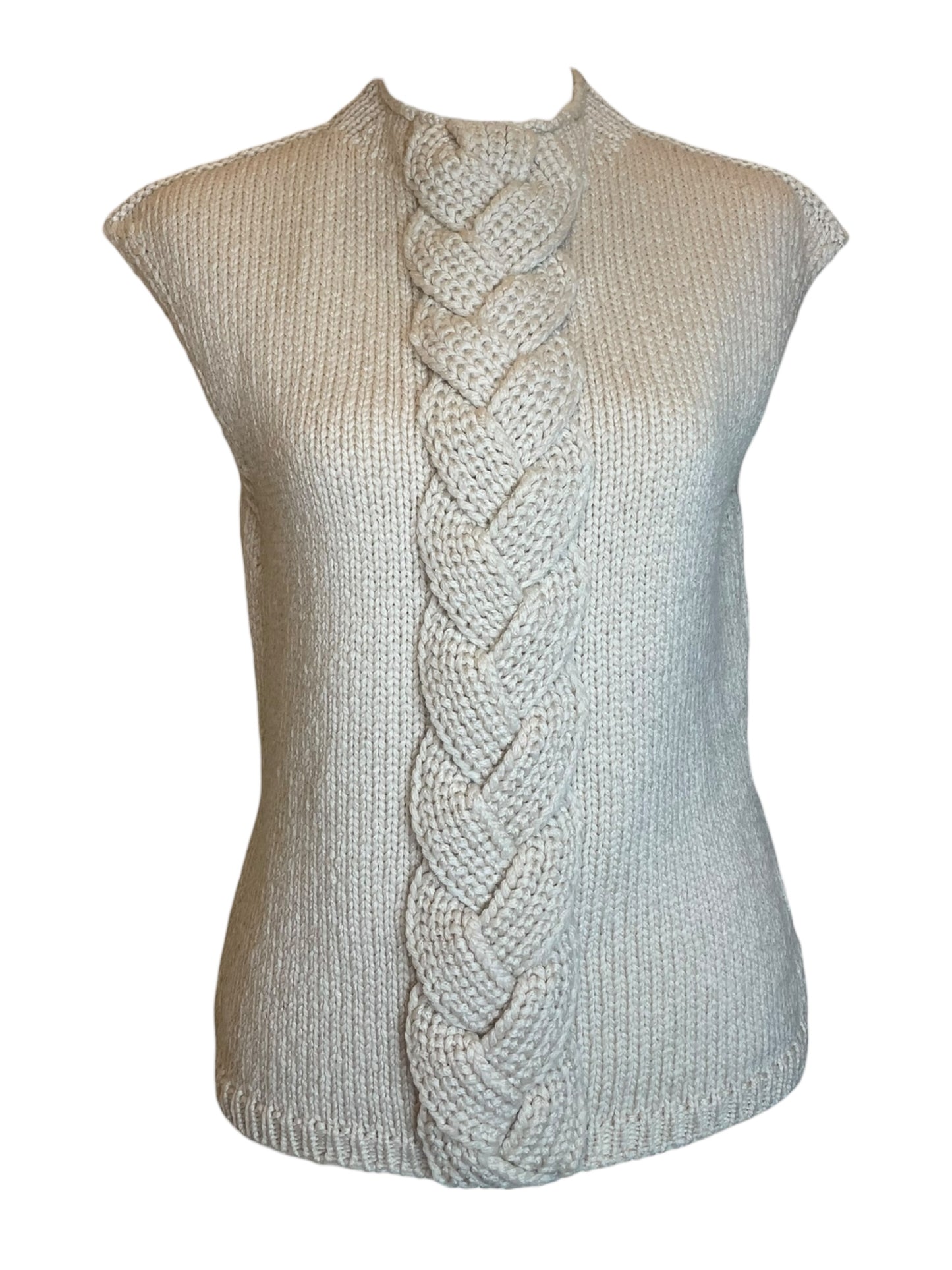 Lemaire Sleeveless Knit Sweater – Ecru