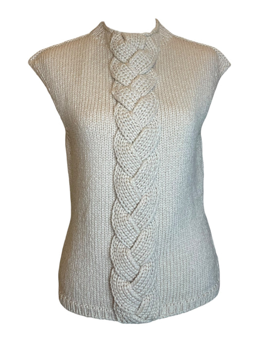 Lemaire Sleeveless Knit Sweater – Ecru