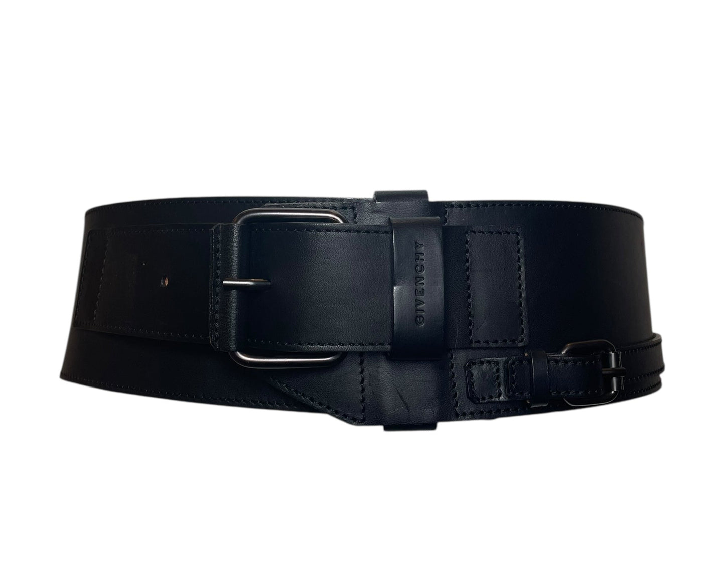 Givenchy Wide Belt – Black with Elegant Strap Details