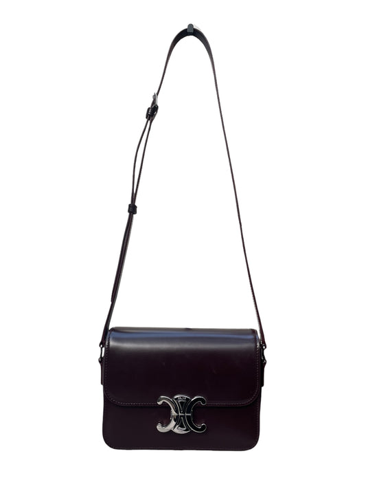 Celine Triomphe Teen Bag – Deep Burgundy